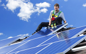 Residential Solar Roof Installation